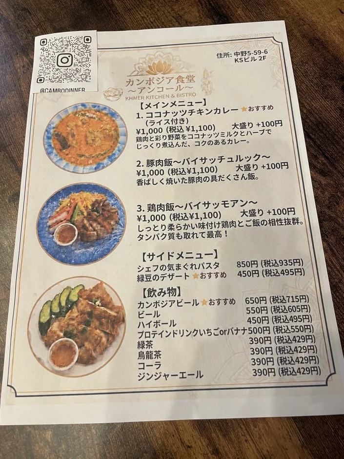 メニュー概要