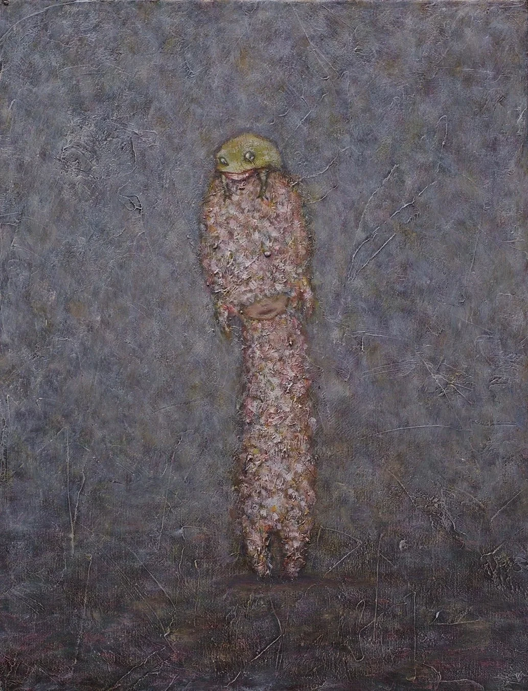 シュールな人型生物の絵画