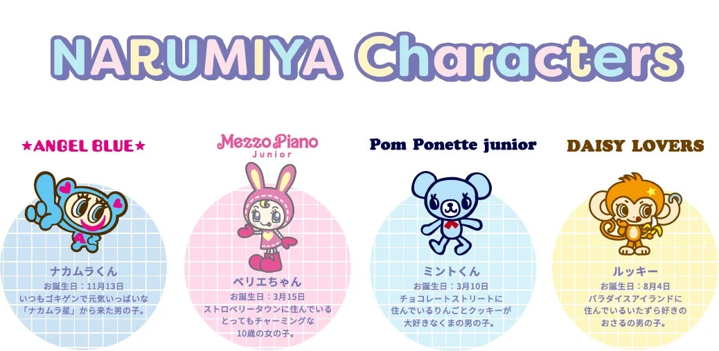 ナルミヤキャラクターズ詳細