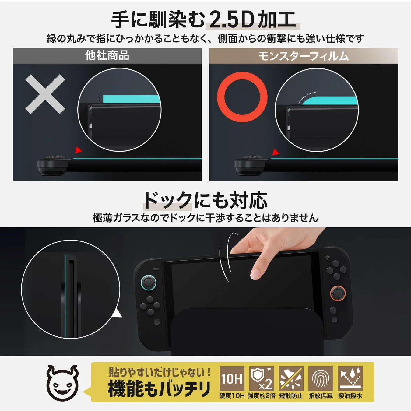 モンスターフィルムの機能