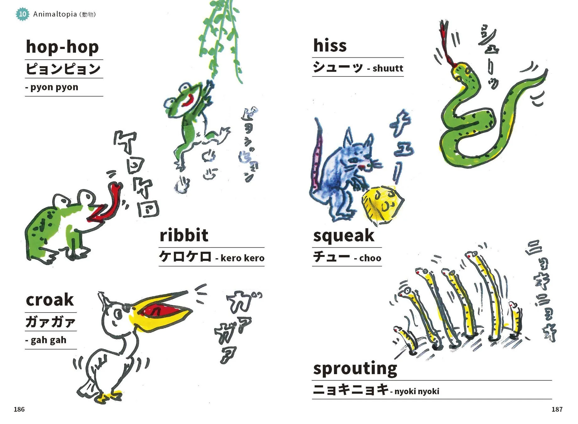 動物のオノマトペ