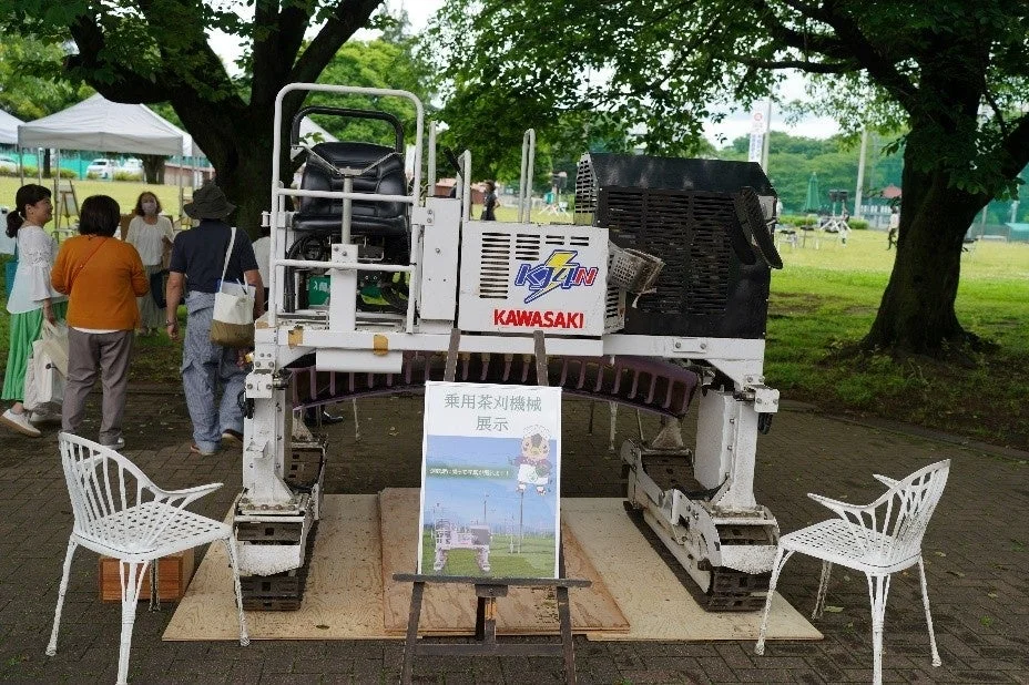 茶刈機,農業機械,展示会,屋外イベント,カワサキ,人々,公園,機械,イベント