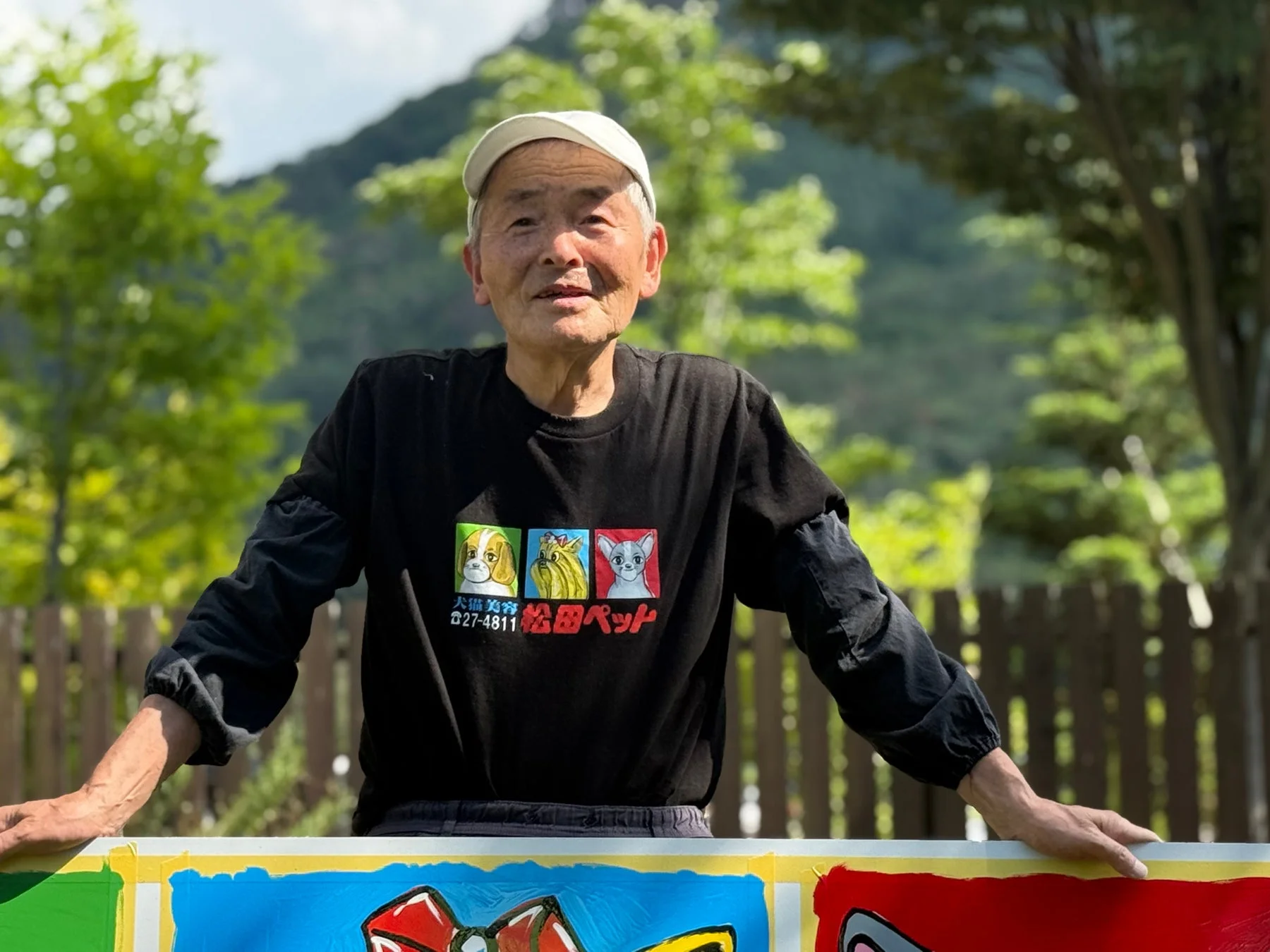 看板絵師の青柳謹一氏