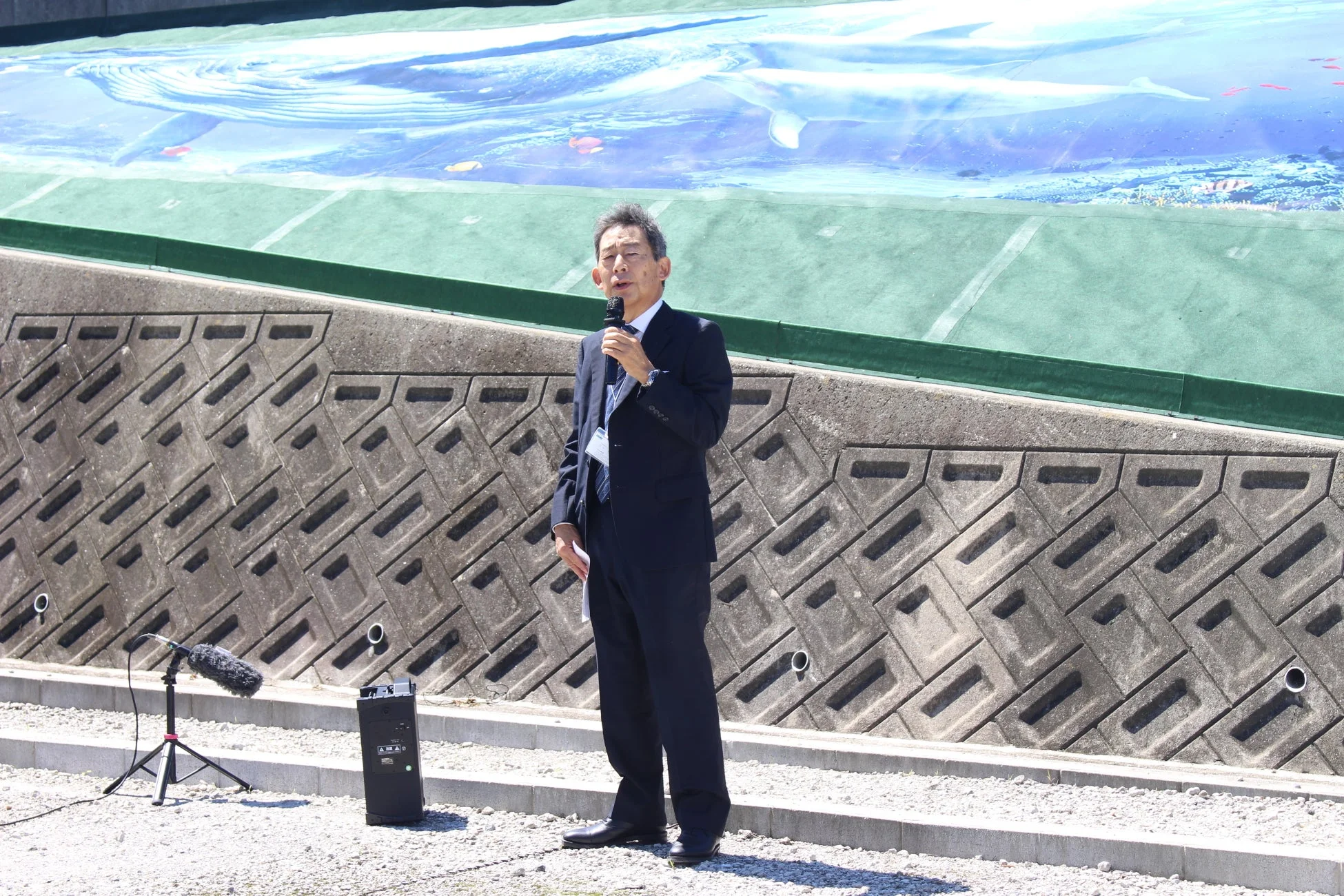 お披露目会でのスピーチ