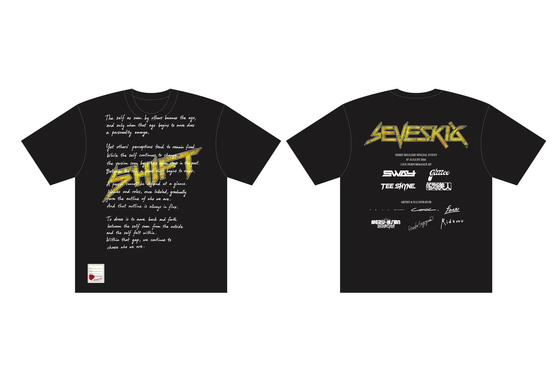 SHIFT限定チケット付属 限定Tシャツ