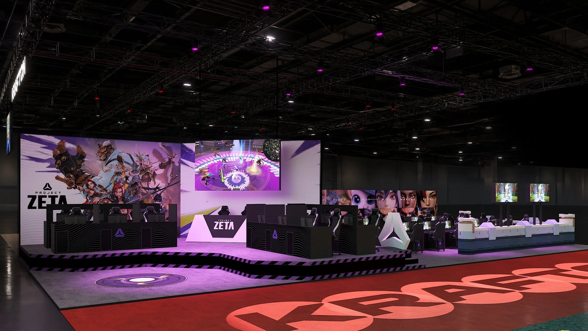 Project ZETAのeスポーツイベントステージ