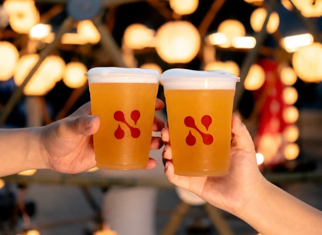 ビールの乾杯