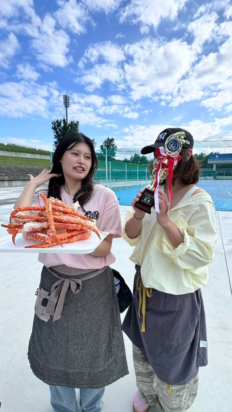 優勝した羅臼産タコ・イバラガニ