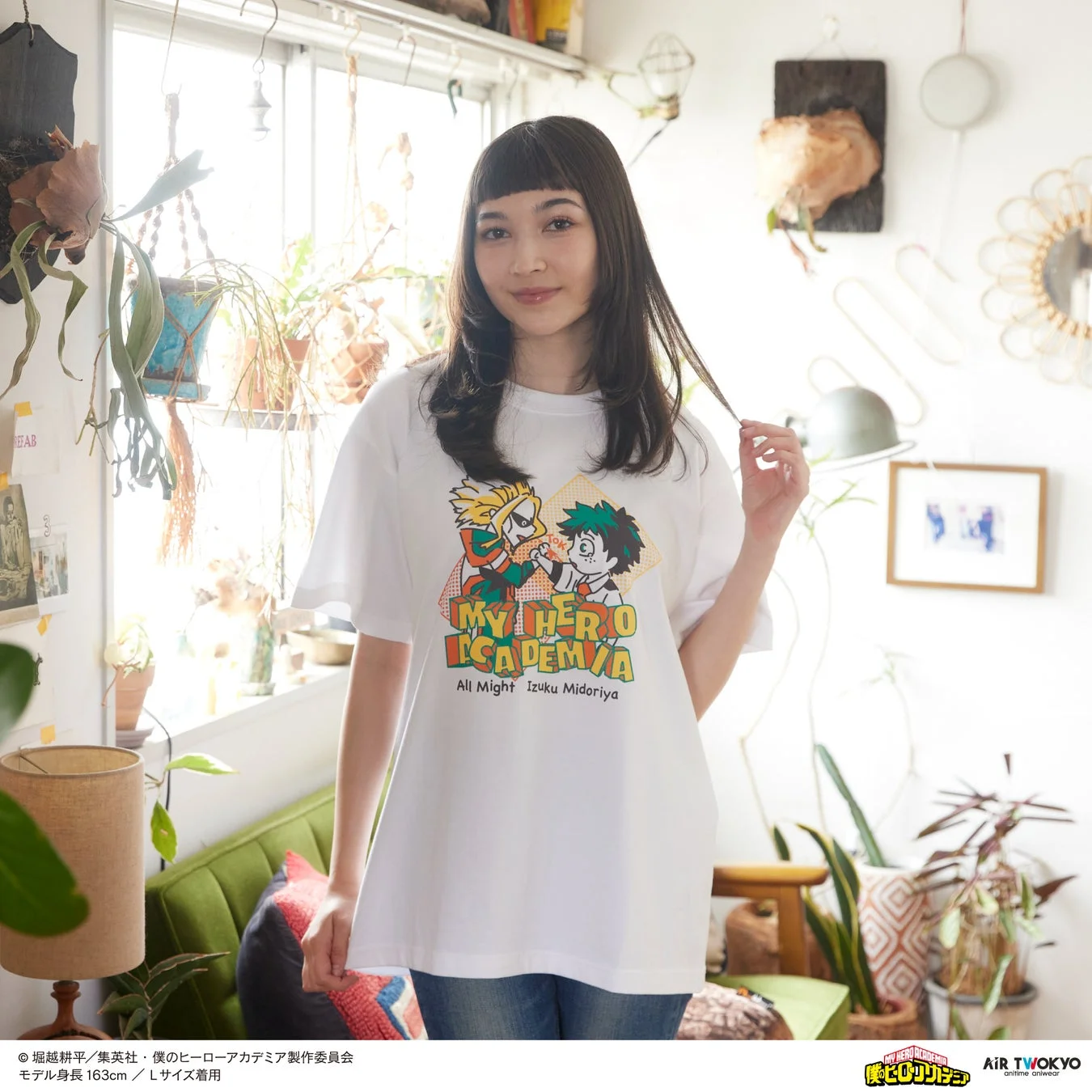 緑谷出久とオールマイトのTシャツ