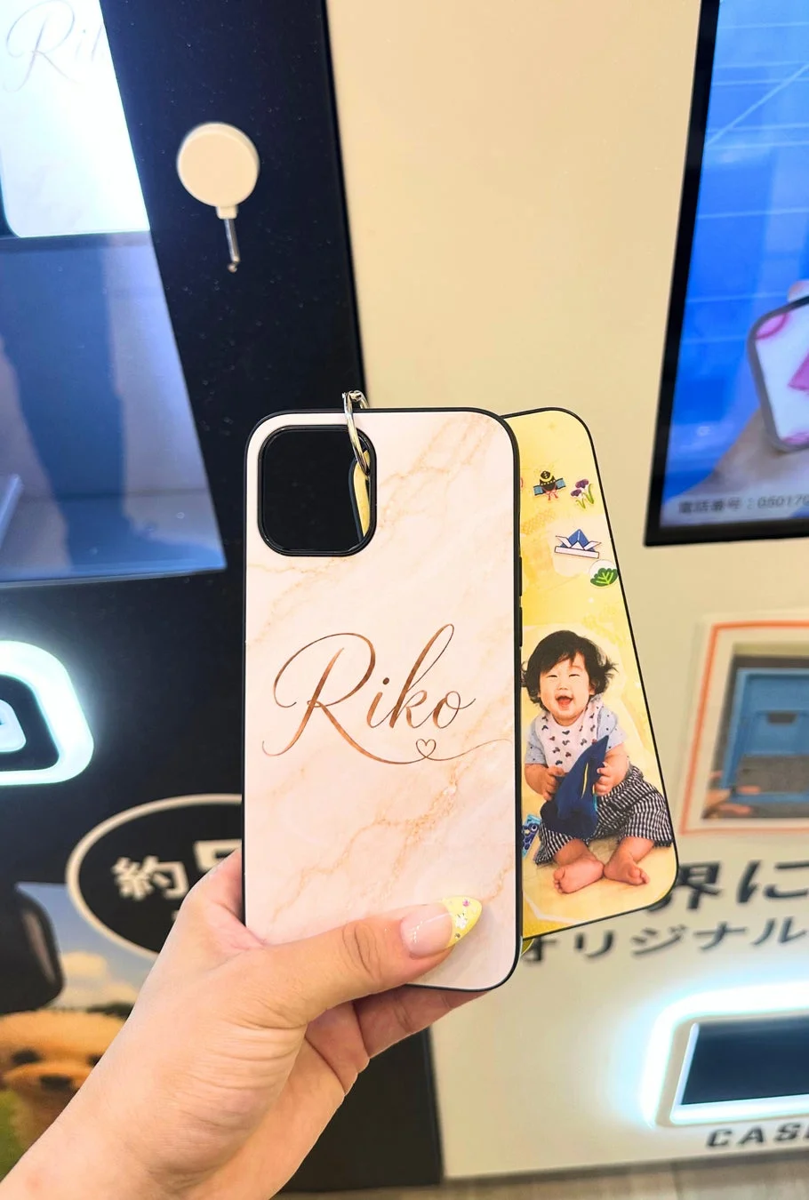 赤ちゃん写真のスマホケース