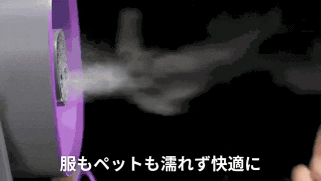 蒸気が噴出している様子
