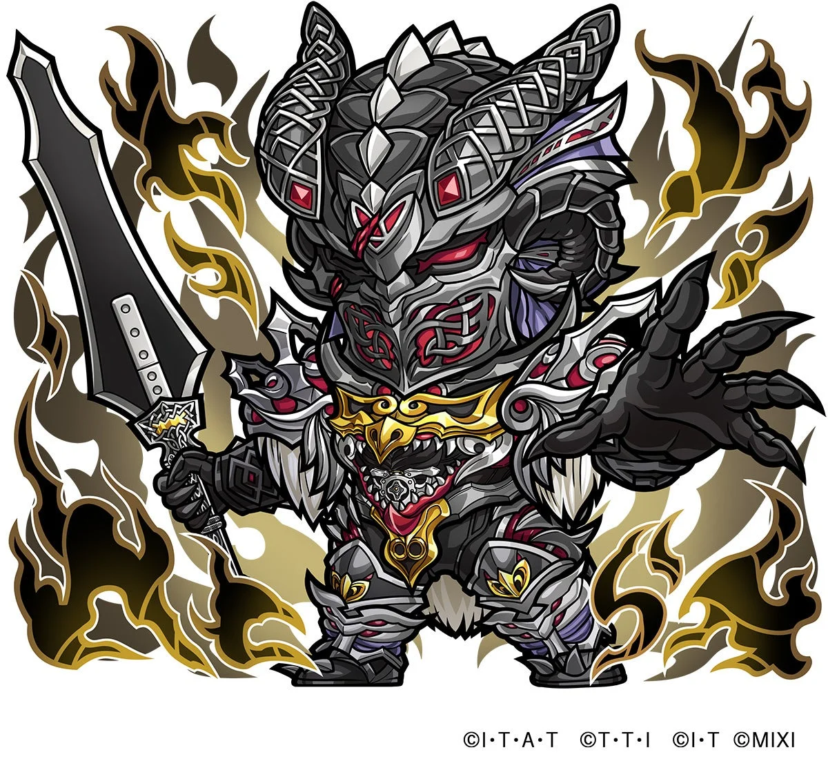 デフォルメされた怪物キャラクター