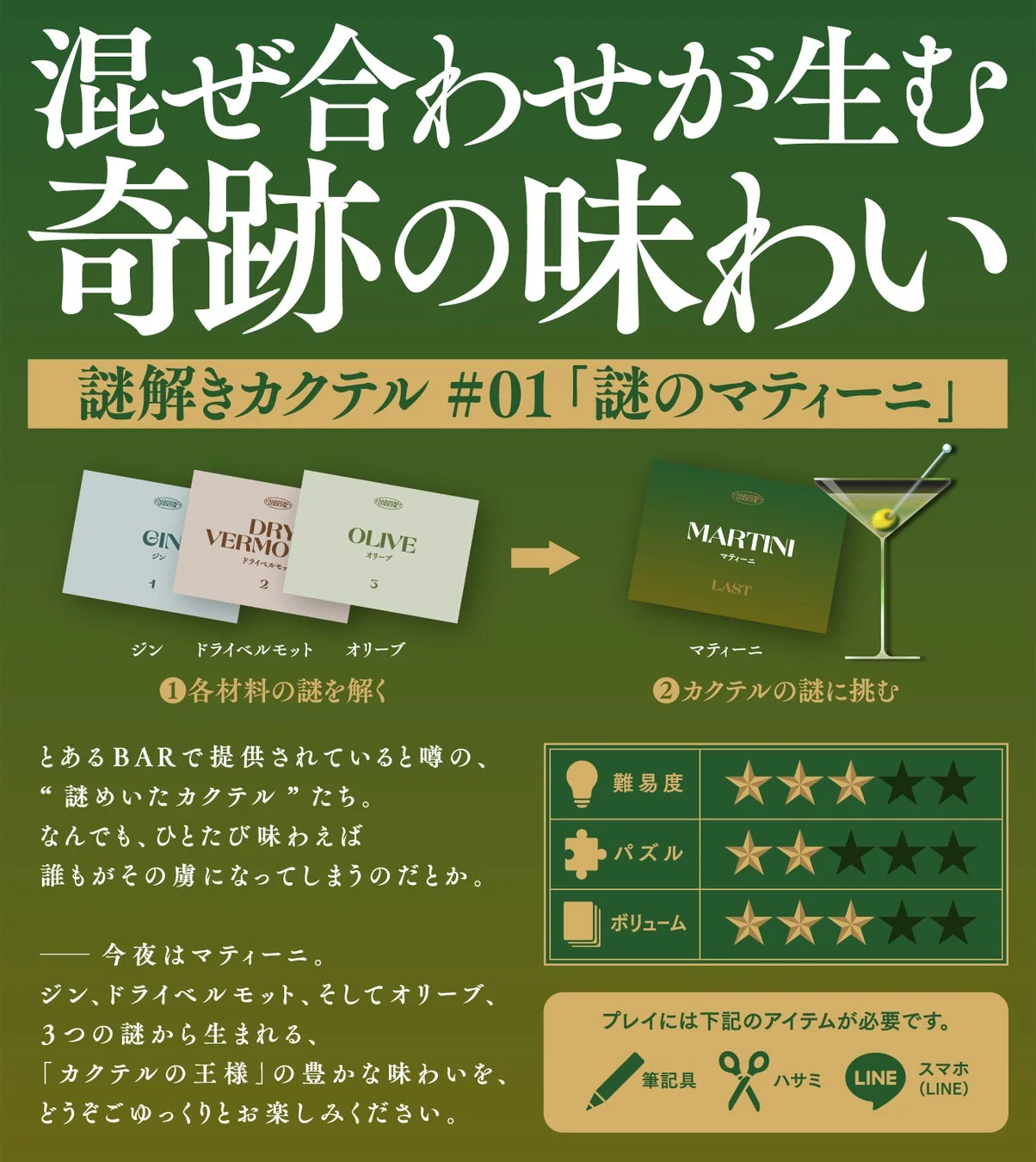 謎のマティーニ