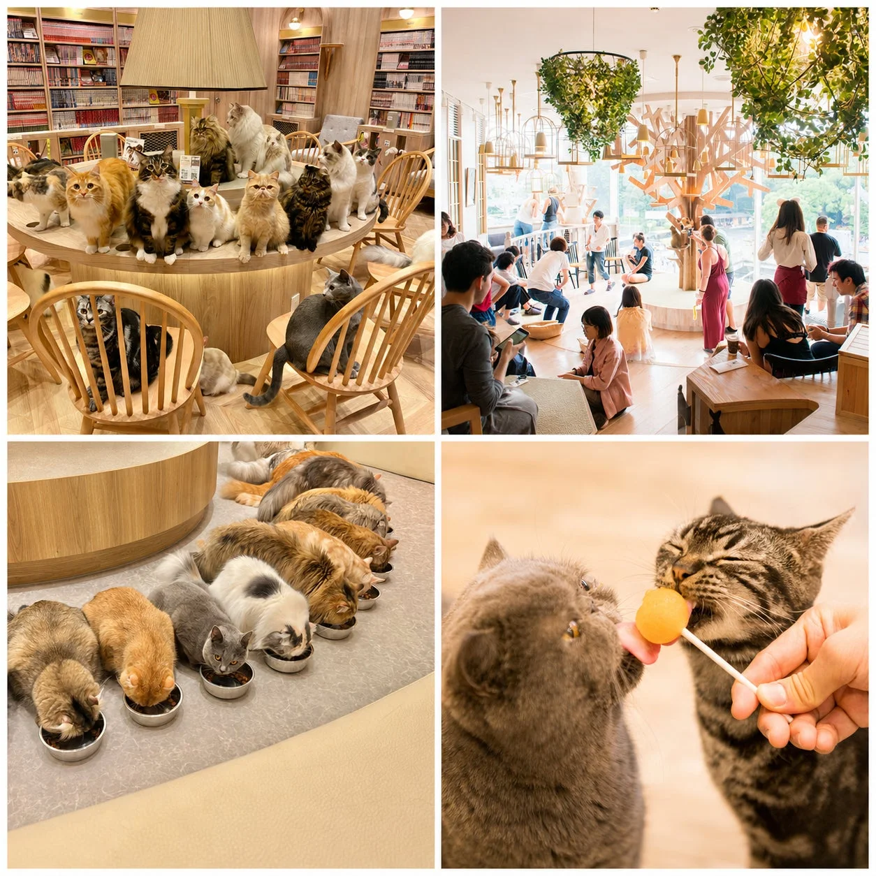 猫カフェMOCHAの様子