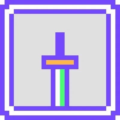 ピクセルアートで表現されたEXCALIBURのイメージ