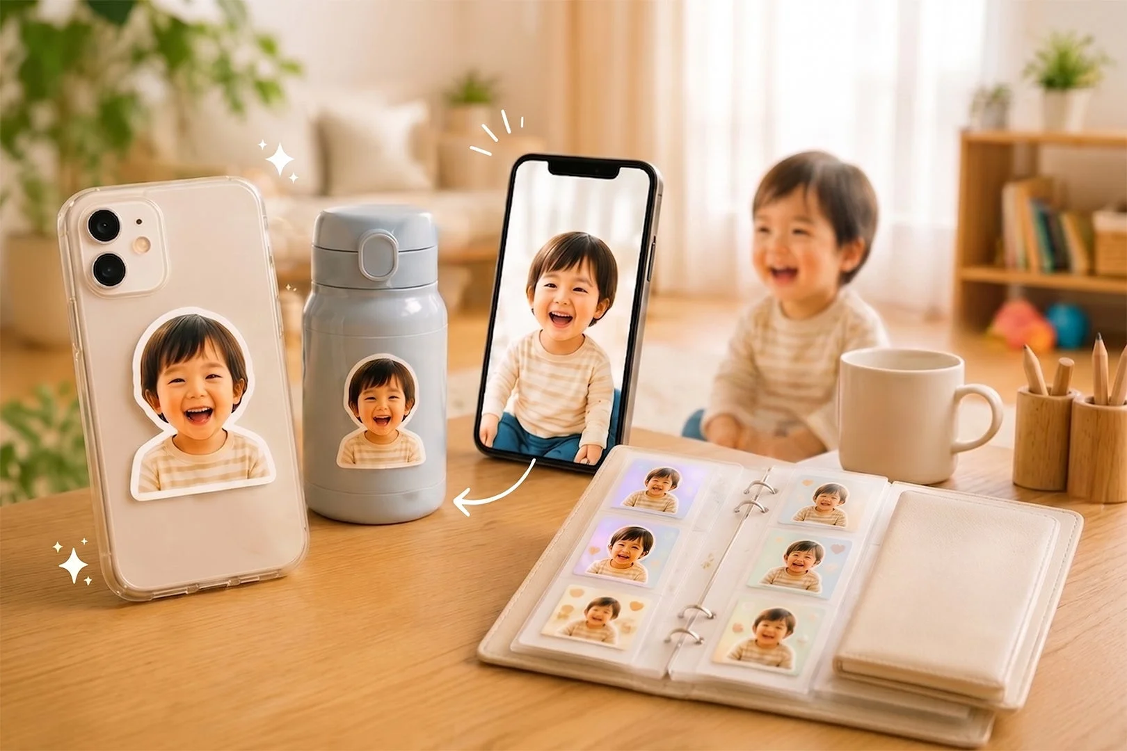 子どものシール活用例