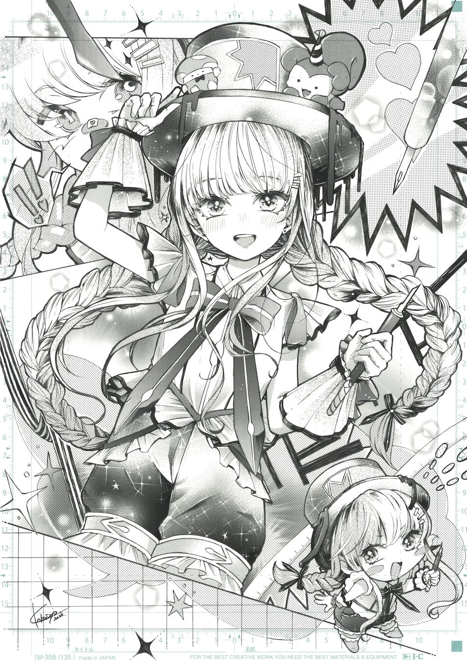アイシースクリーンを用いたイラスト作品