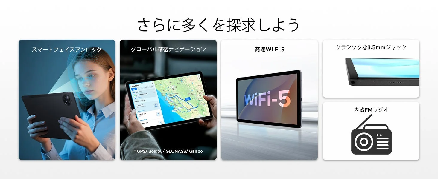 高速Wi-Fi 5とグローバル精密ナビゲーション