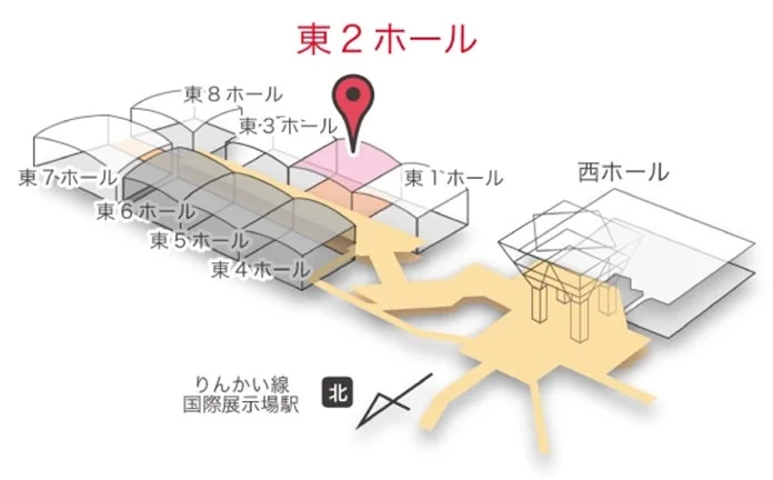 東2ホール ワコムｘクリップスタジオブース案内図