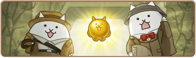 にゃんこ大戦争 キャラクターが金色の像を発見