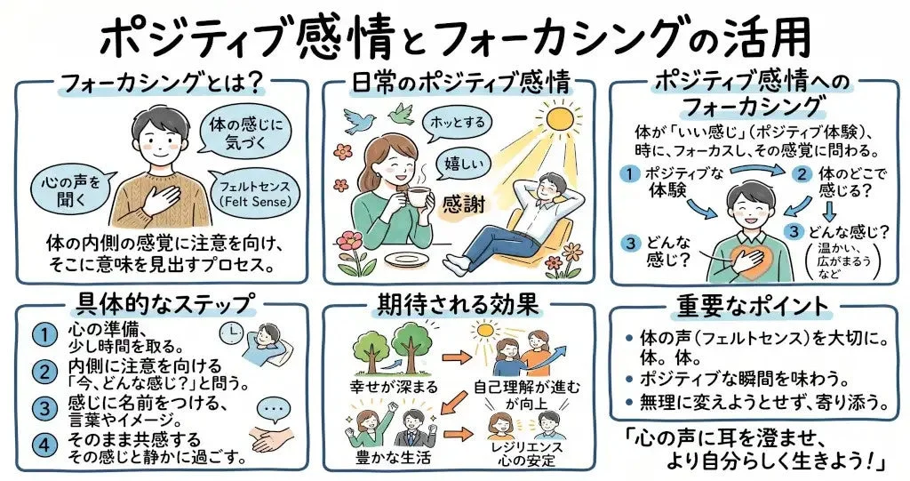 ポジティブ感情とフォーカシングの活用法