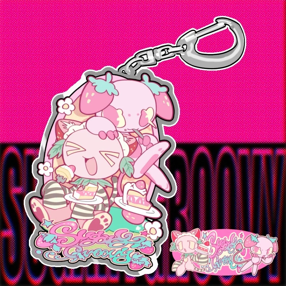 ICHIGO×PAFEL メタルキーホルダー
