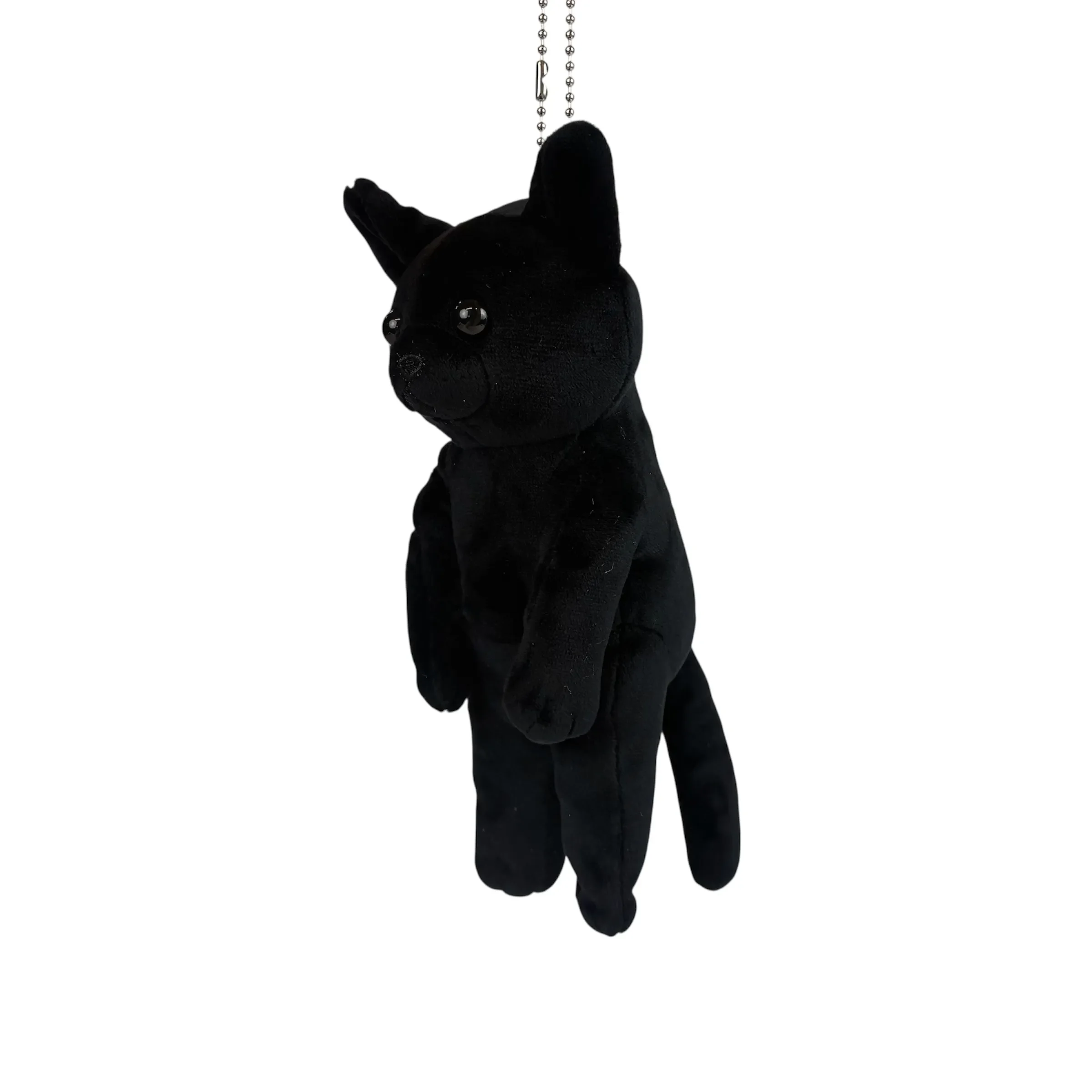 つるされた猫マスコットキーホルダー