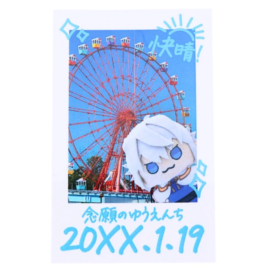 日常記録チェキ風カードの使用例