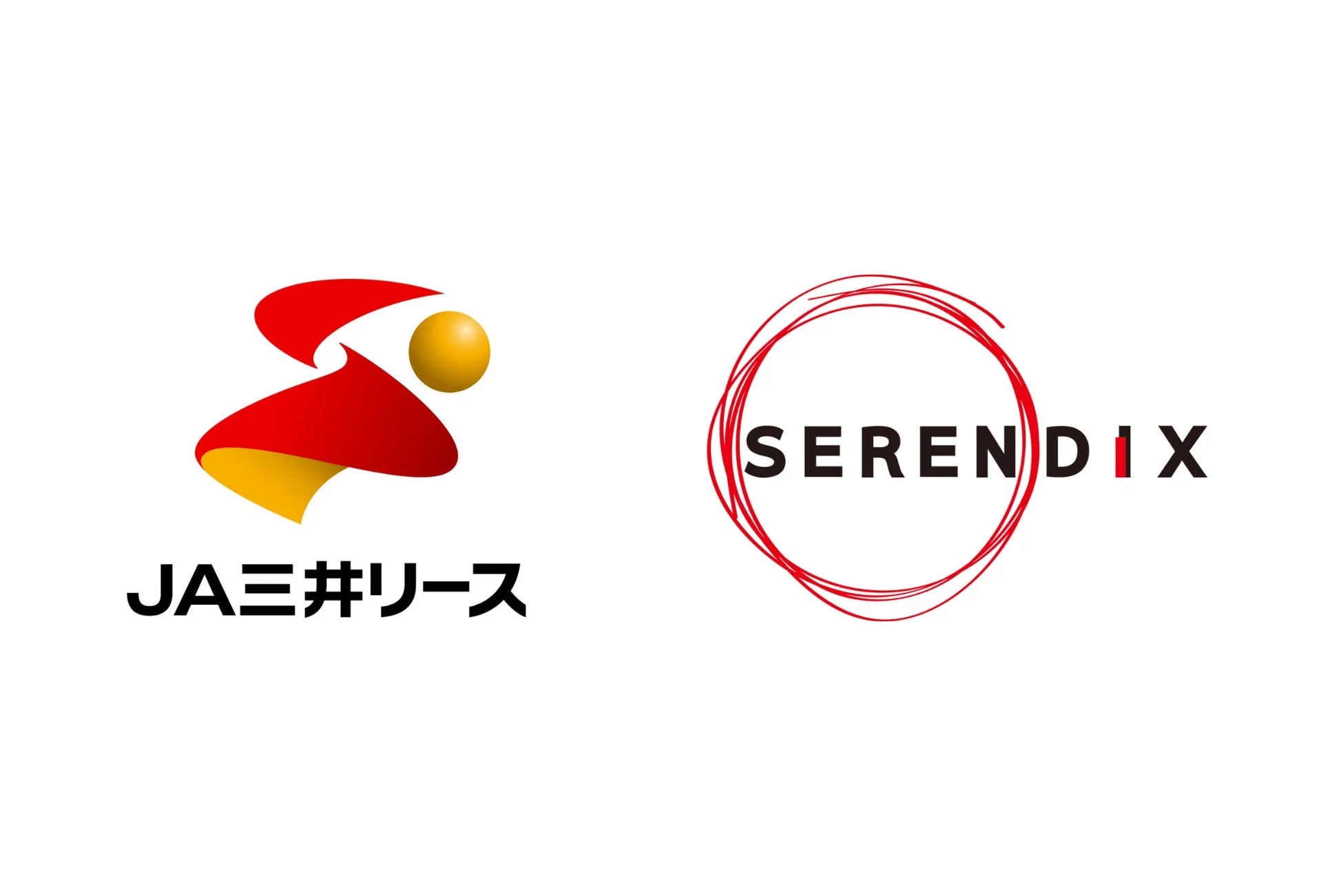 JA三井リースとセレンディクスのロゴ