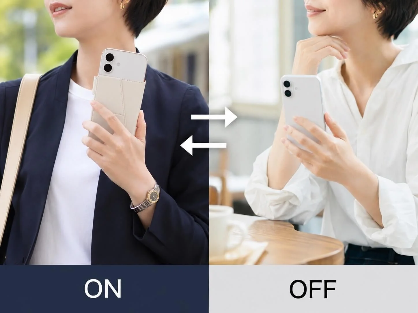 SNAPCOVER2の着脱イメージ