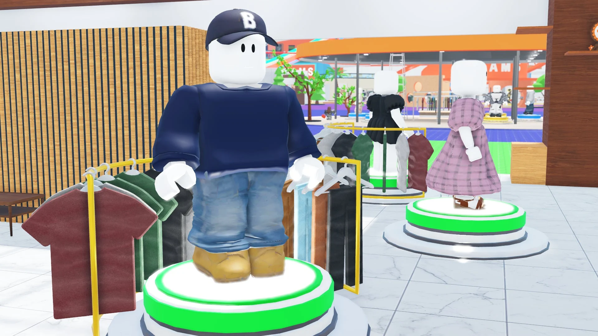 仮想空間のマネキンと洋服