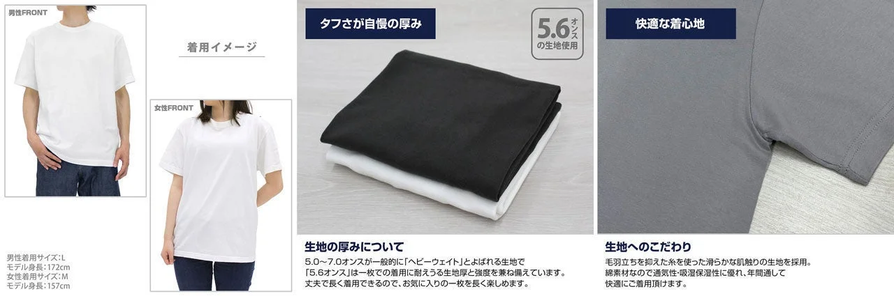Tシャツ素材詳細