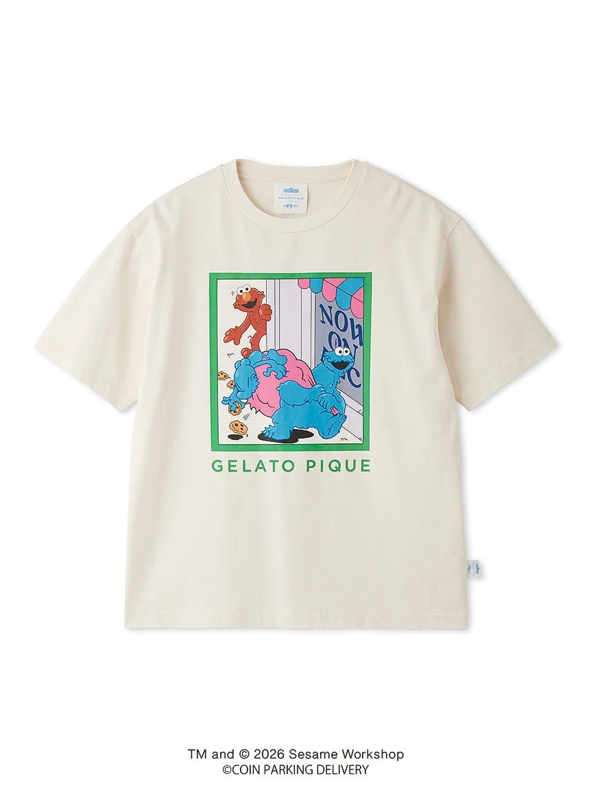 コットンワンポイントプリントTシャツ