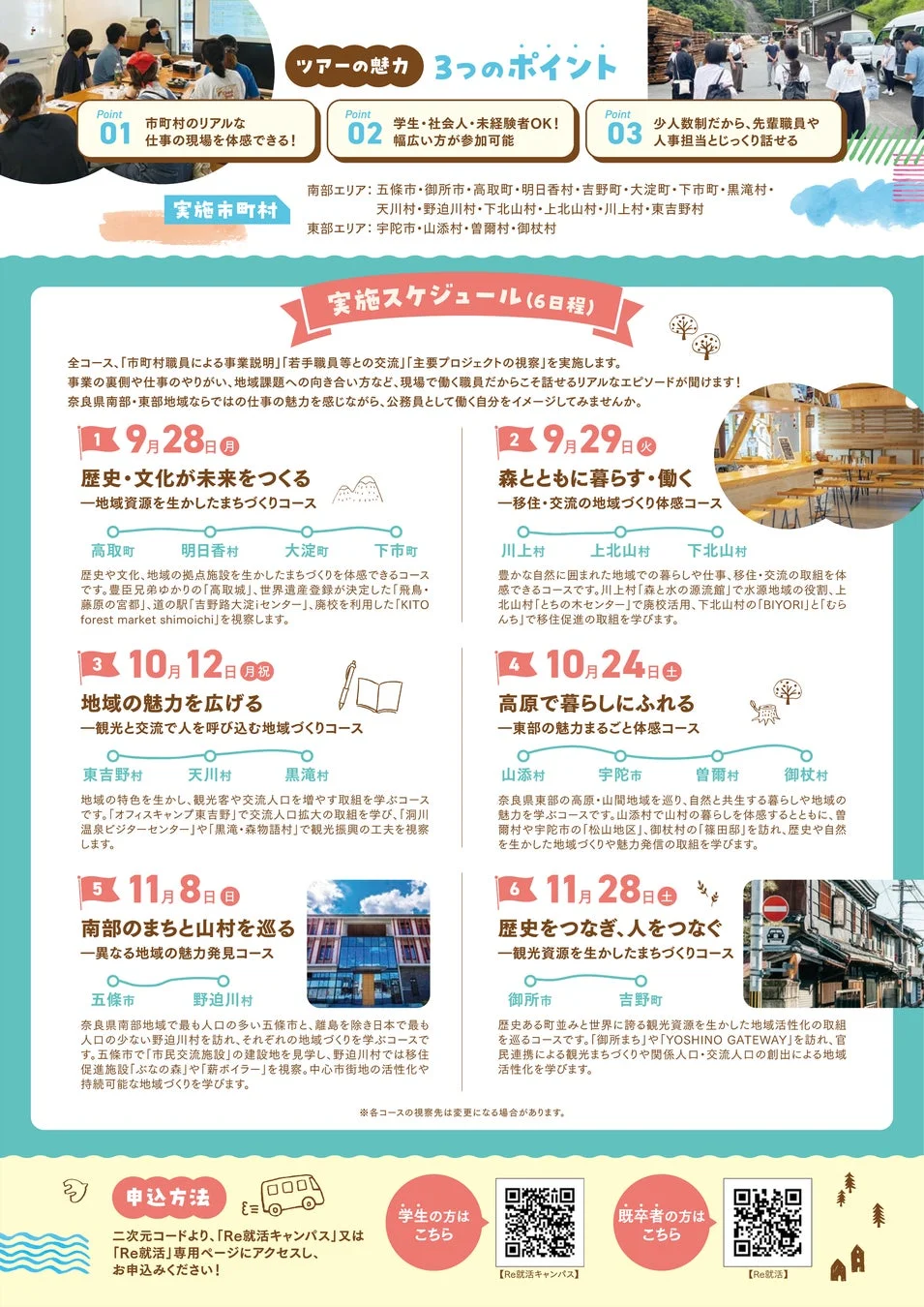 ツアーの詳細とスケジュール