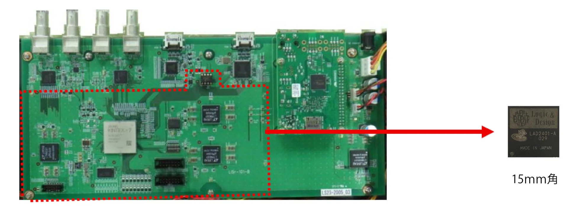 15mm角のISP内蔵画像鮮明化SoC「LISr-RISA®」チップ