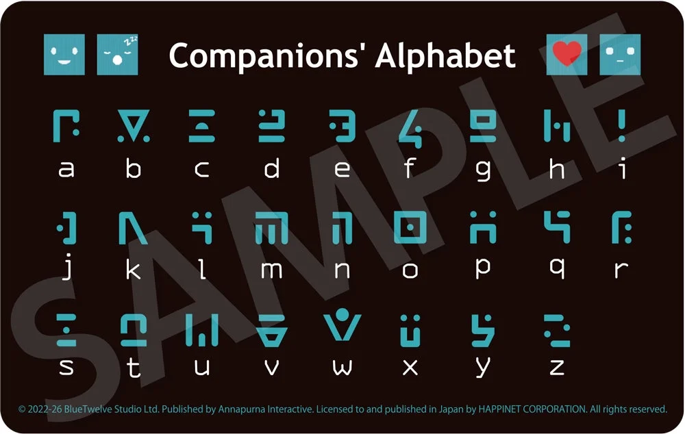 Companions' Alphabetカード