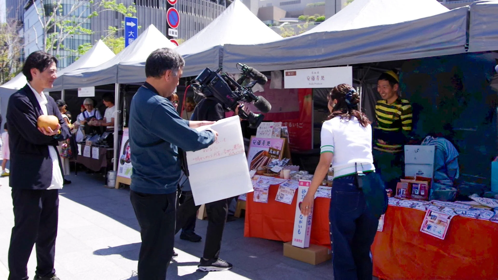 テレビ取材の様子