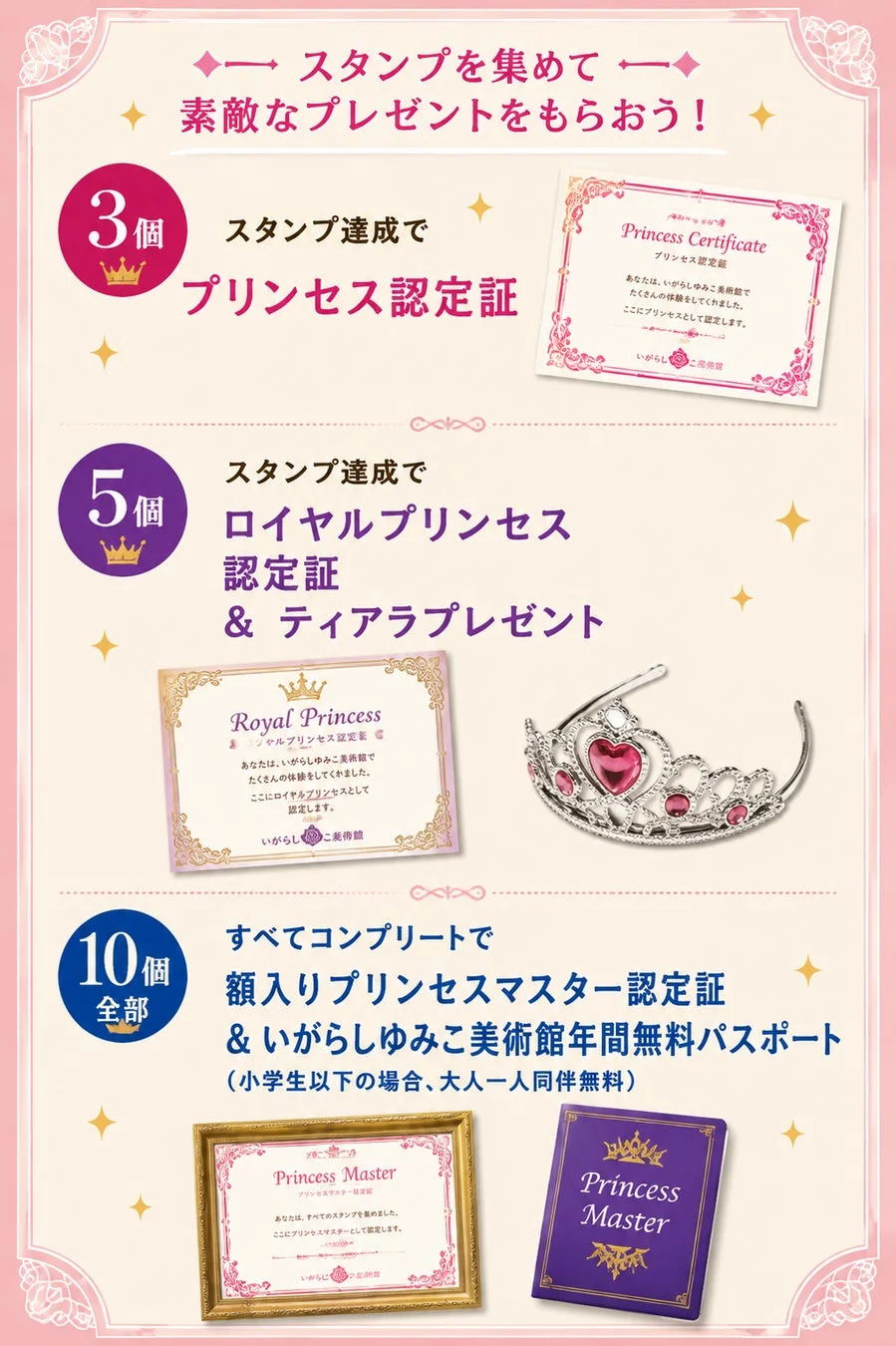 スタンプを集めて素敵なプレゼントをもらおう！