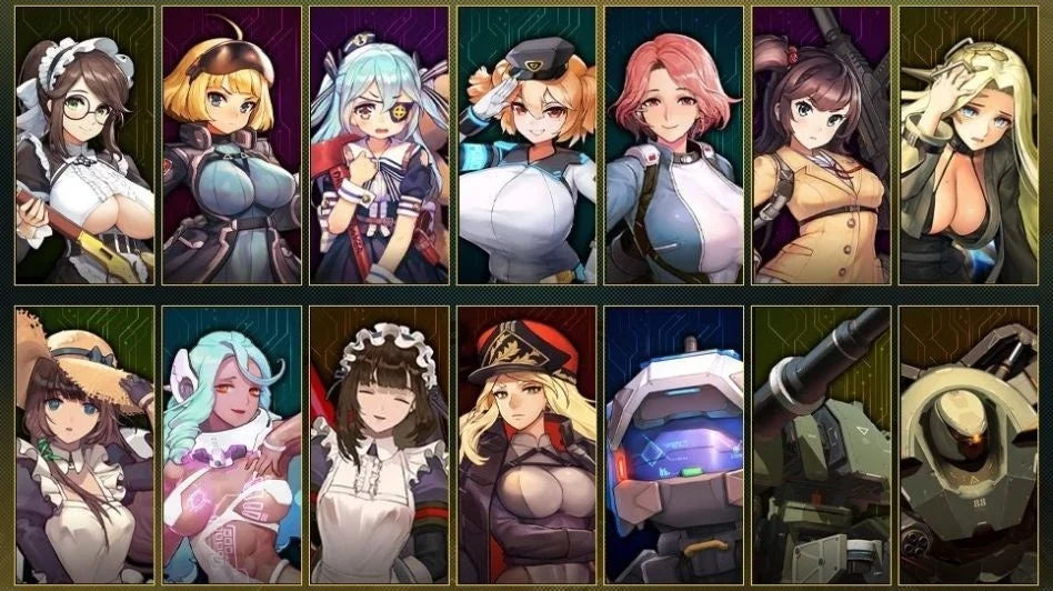 『ラストオリジン』ゲーム画面4 (キャラクター一覧)