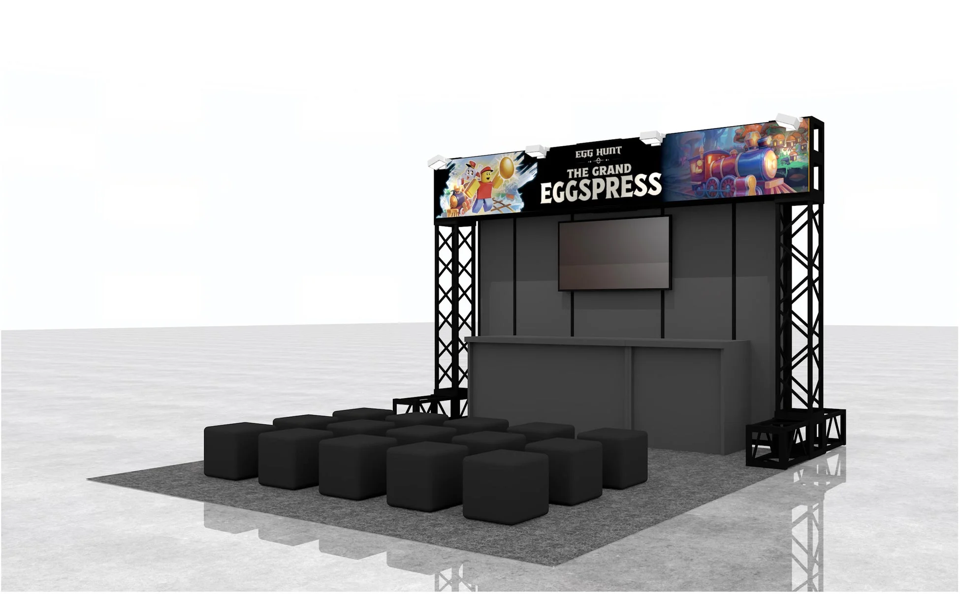 Egg Hunt The Grand Eggspressのイベントブース