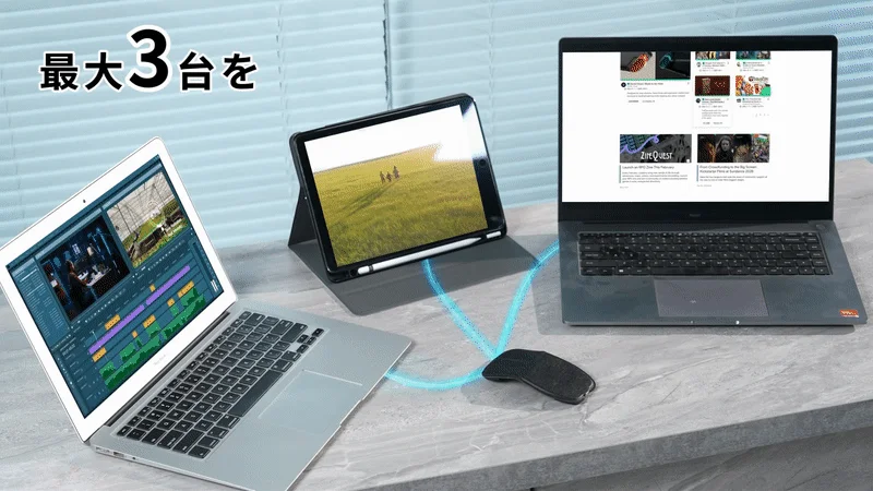 最大3台接続イメージ