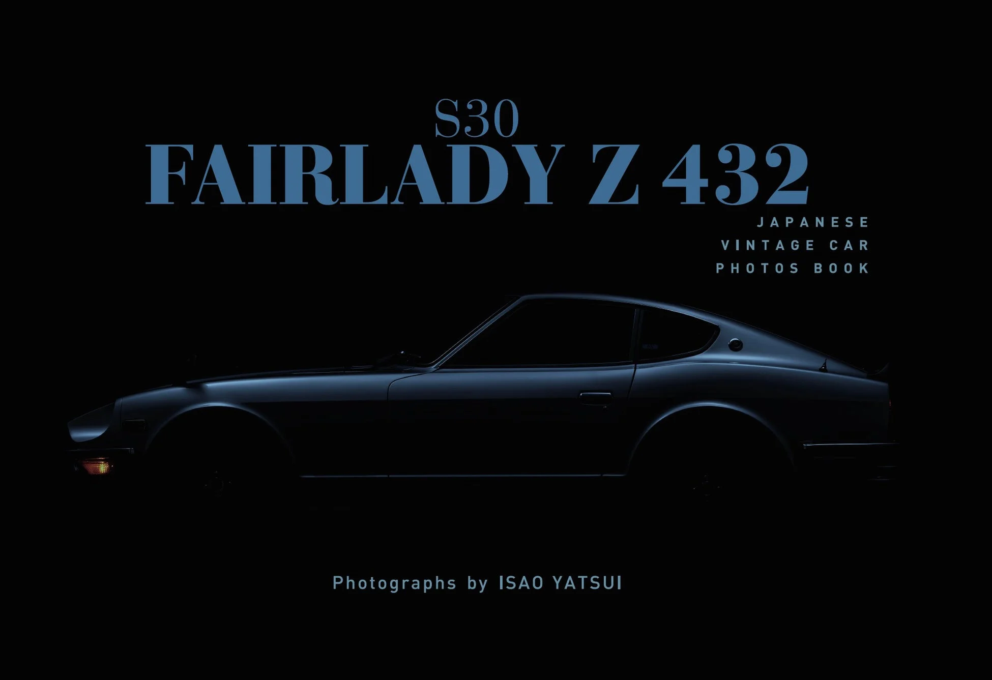 S30型フェアレディZ 432のヴィンテージカーのシルエットが描かれた写真集の表紙