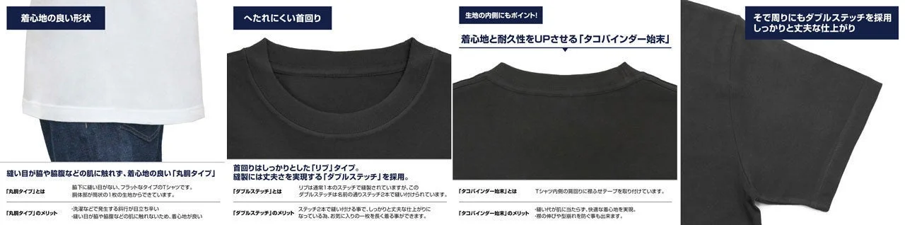 Tシャツ縫製詳細